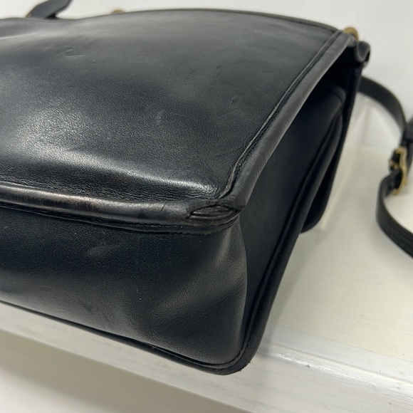 Coach Legacy Vintage 9927 Willis Black Leather Shoulder Crossbody Handbag - Picture 11 of 16